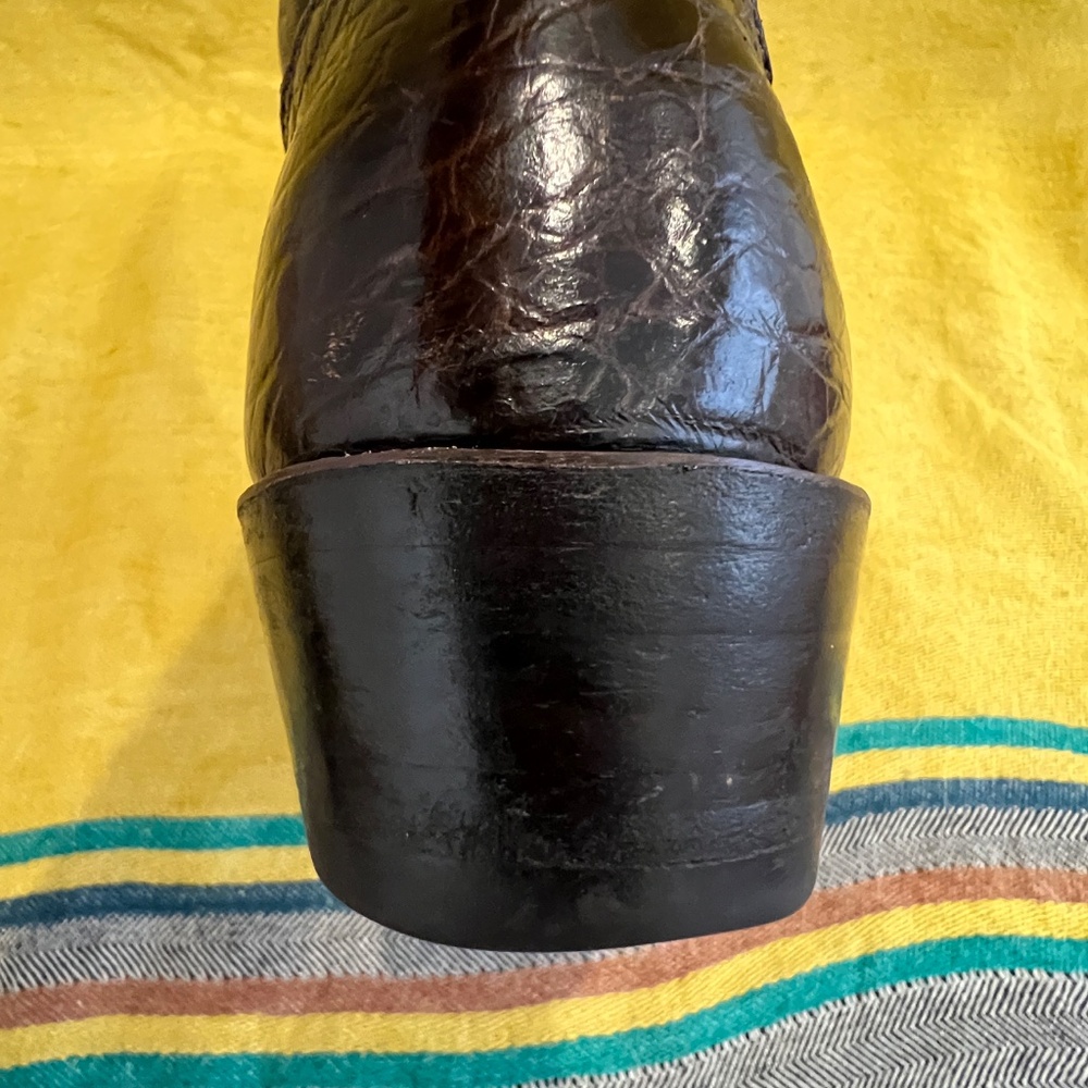 Rare Exotic Pre-Ban Justin Sea Turtle Boots - Picture 2 of 16